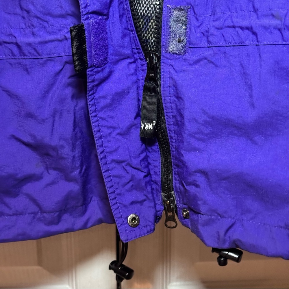 Vintage Helly Hansen Ski Jacket Purple Black Helly Tech 90s Gorpcore Men/Unisex - Picture 9 of 12